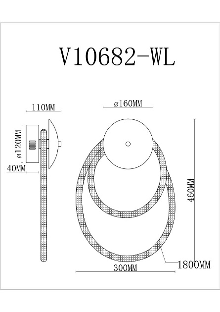 Бра Moderli True V10682-WL изображение 2 Бра Moderli True V10682-WL Фото № 2