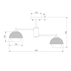 Потолочная люстра Eurosvet 70106/6 черный 1