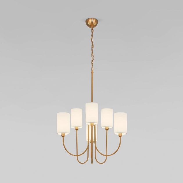 Подвесная люстра Eurosvet Abbey 60164/6 латунь Smart Фото № 1