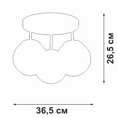 Потолочный светильник Vitaluce V3962-1/3PL 2