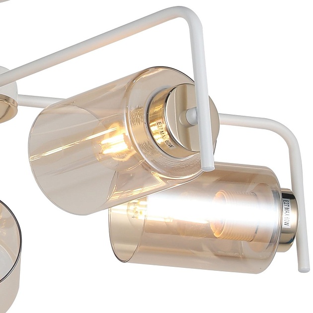 Потолочная люстра Illumico IL8248-5COU-79 WH GD изображение 3 Потолочная люстра Illumico IL8248-5COU-79 WH GD Фото № 3