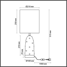 Настольная лампа Odeon Light Exclusive Modern Pollen 5424/1T 5