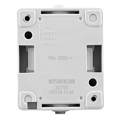 Розетка 1-местная с крышкой Stekker Велена PST16-11-54 32755 5