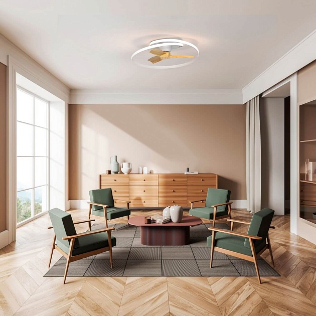 Потолочная светодиодная люстра-вентилятор Mantra OCEAN 8235 изображение 4 Потолочная светодиодная люстра-вентилятор Mantra OCEAN 8235 Фото № 4