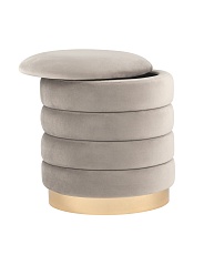 Пуф Stool Group Франсис велюр светло-серый vd-fransis-b25 1