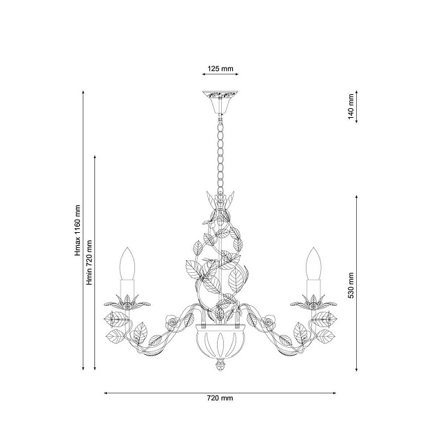 Подвесная люстра Lucia Tucci Fiori Di Rose 185.8 Фото № 2