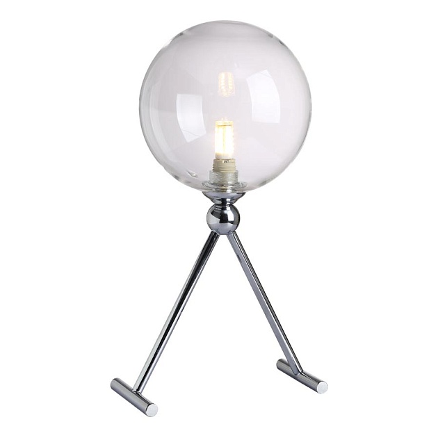Настольная лампа Crystal Lux Fabricio LG1 Chrome/Transparente фото 