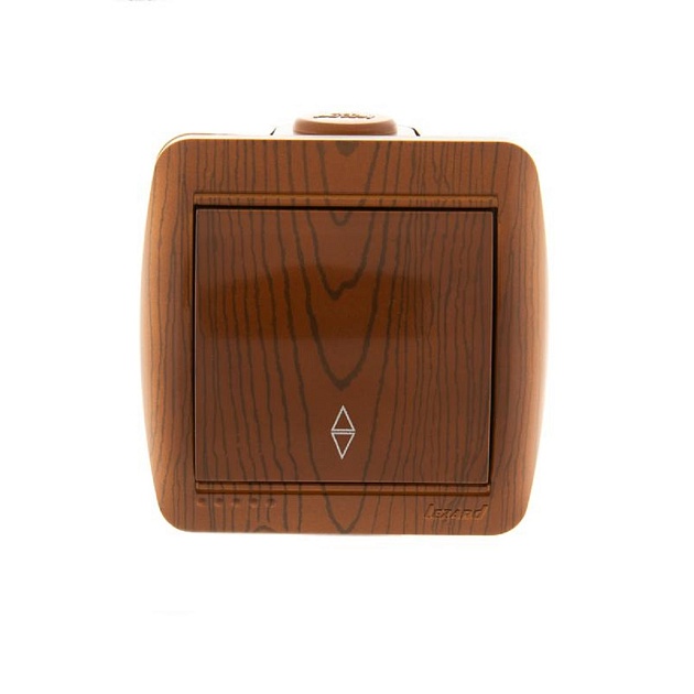 Выключатель проходной Lezard Nata сосна 710-0800-105 Фото № 1