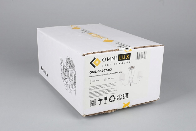Потолочная люстра Omnilux Pontinia OML-65207-03 изображение 5 Потолочная люстра Omnilux Pontinia OML-65207-03 Фото № 5