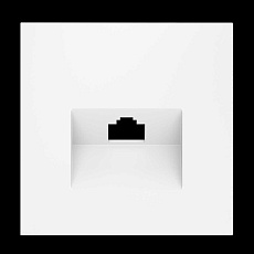 Накладка для розетки компьютерной RJ45 кат.6 S70 (белый матовый) Voltum VLS001302 1