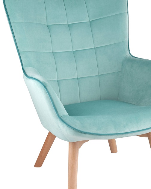 Кресло Stool Group Манго вельвет мятный MANCO HLR-59 Фото № 6