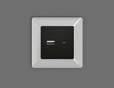 Лицевая панель розетки AMBRELLA VOLT AP8110 1