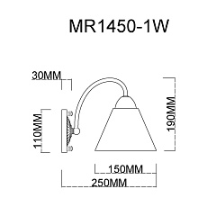 Бра MyFar Anna MR1450-1W 1