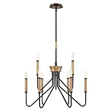 Люстра подвесная Alfa Light F1124-21 D750*H710 BK+GD