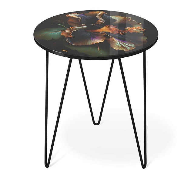 Журнальный стол Sheffilton SHT-CT27 ночной цветок/черный муар 4007482108 Фото № 6