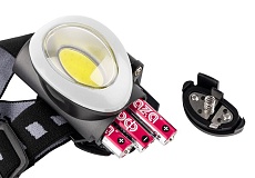 Налобный светодиодный фонарь ФАZA от батареек 170 лм 70х52 H5-L3W-gy 2