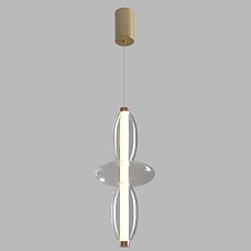 Подвесной светодиодный светильник Crystal Lux Quasar SP14W Led Transparent 3
