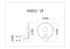 Светильник настенный Moderli Sachara V11581-1W 1