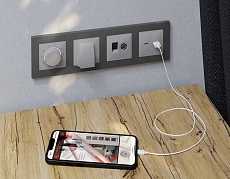 Лицевая панель AMBRELLA VOLT ALFA AP4057