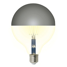 Лампа светодиодная Uniel E27 4W 4000K зеркальная LED-G125-4W/4000K/E27/CL MIRROR/CHROME PLS02WH UL-00011794 2