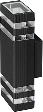 Светильник уличный настенный ЭРА «Астрея» GBW-101-BL-0310 230В 2хЕ27 IP54 вверх/вниз черный Б0069591