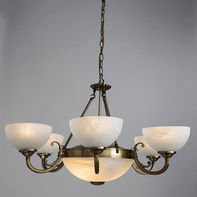 Подвесная люстра Arte Lamp Windsor White A3777LM-6-2AB Фото № 4