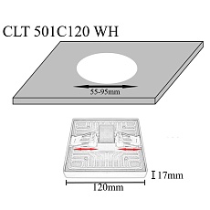 Встраиваемый светодиодный светильник Crystal Lux CLT 501C120 WH 2