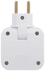 Разветвитель электрический ЭРА SPF-2-FL-USBC поворотный на 2 розетки + 2USB A+C 10А белый Б0069090 4