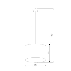 Подвесной светильник TK Lighting 6172 Tercino Blue 1