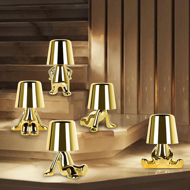 Настольная лампа Loft IT Brothers 10233/D Gold изображение 2 Настольная лампа Loft IT Brothers 10233/D Gold Фото № 2