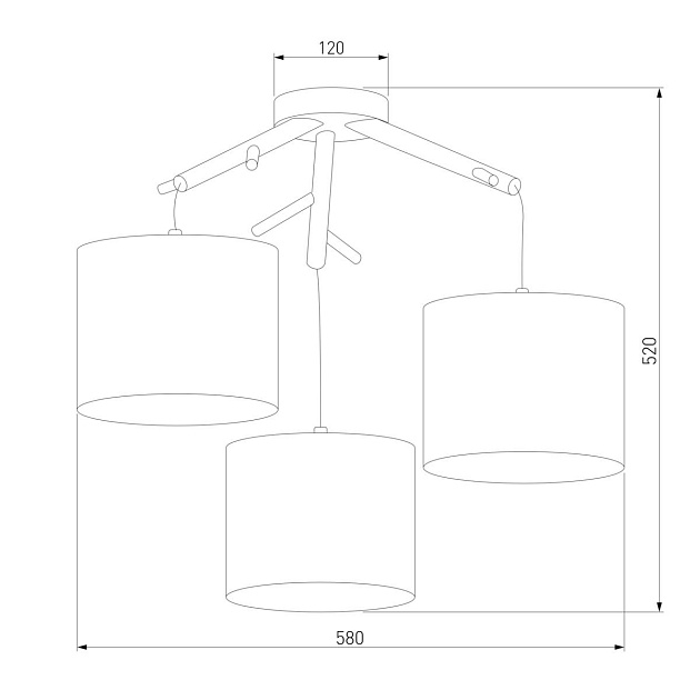 Подвесная люстра TK Lighting 6553 Albero White фото 2