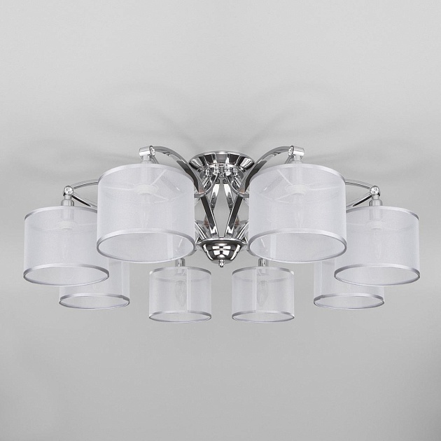 Потолочная люстра Eurosvet Fabiola 60124/8 хром Smart изображение 8 Потолочная люстра Eurosvet Fabiola 60124/8 хром Smart Фото № 8