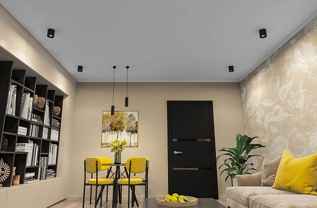 Потолочный светильник Denkirs DK3020BYE DK3090-BK+YE Фото № 2