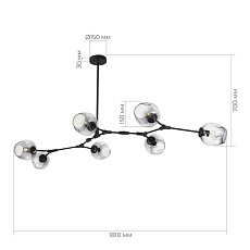 Подвесная люстра Evoluce Rametto SLE154843-07 1