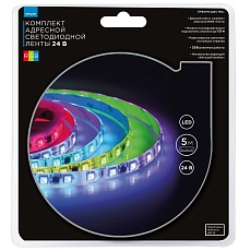 Комплект адресной светодиодной ленты Apeyron 14,4W/m 60LED/m 5050SMD RGB 5M 10-98 1