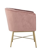 Кресло Stool Group Шале велюр розовый FALETTE PINK 2