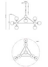 Подвесная люстра Arte Lamp Bolla A1664SP-10BK 1