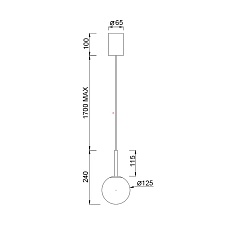 Подвесной светодиодный светильник Mantra Puebla 8888 1