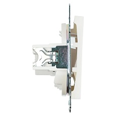 Розетка компьютерная RJ-45 Stekker Катрин белый GLS00-7107-01 39305 2