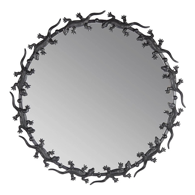 Зеркало Runden Ящерицы черные круглое V20014 фото 