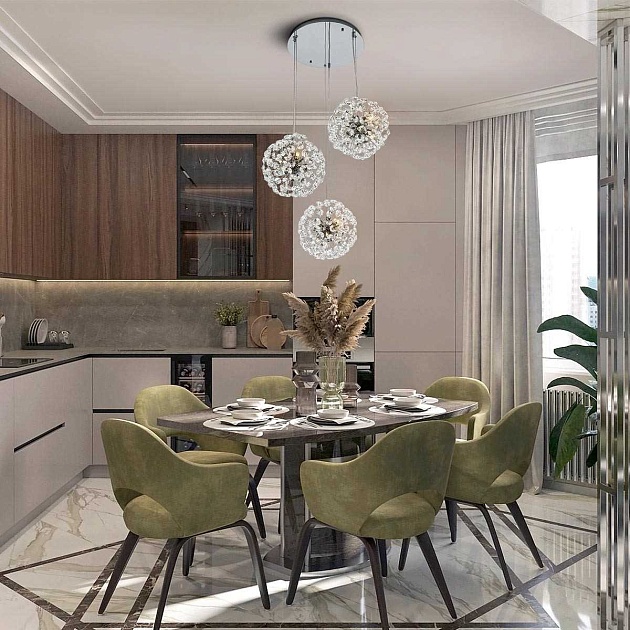 Подвесной светильник Modelux Modestyle MS.9029.18 CR изображение 2 Подвесной светильник Modelux Modestyle MS.9029.18 CR Фото № 2