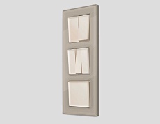 Комплект механизма 1-кл выключателя AMBRELLA VOLT ALFA Бежевый матовый QUANT (AP3210, VM101) MA321010 2