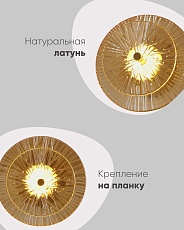 Настенный светодиодный светильник Moderli Brass V11022-WL 3