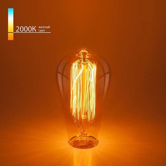 Лампа накаливания Elektrostandard диммируемая E27 60W прозрачная a034964 фото 3