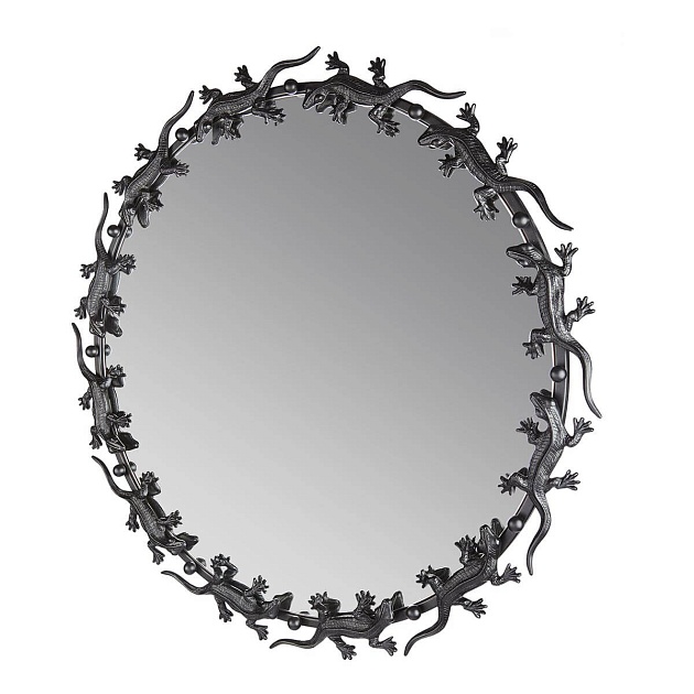 Зеркало Runden Ящерицы черные круглое V20014 фото 5