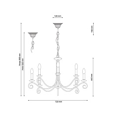 Подвесная люстра Lucia Tucci Fondi 330.8 Antique 1