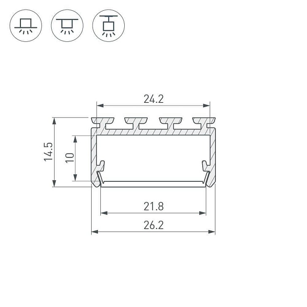 Профиль Arlight PLS-LOCK-H15-2000 ANOD 027737 изображение 3 Профиль Arlight PLS-LOCK-H15-2000 ANOD 027737 Фото № 3