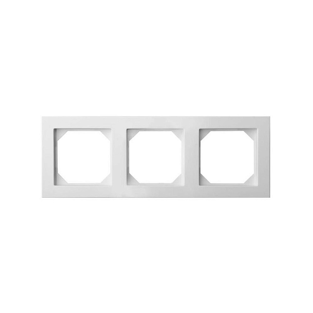 Рамка 3-постовая Liregus Epsilon белый 28-0423 Фото № 1