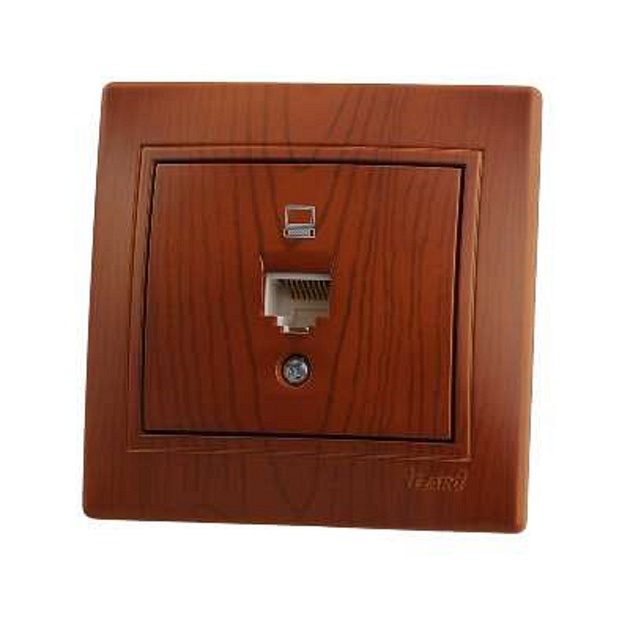 Розетка компьютерная Lezard Mira сосна 701-0801-139 изображение 1 Розетка компьютерная Lezard Mira сосна 701-0801-139 Фото № 1