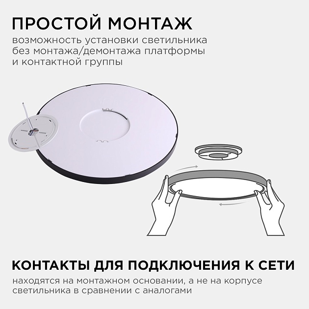 Настенно-потолочный светодиодный светильник Apeyron Spin 18-134 Фото № 13